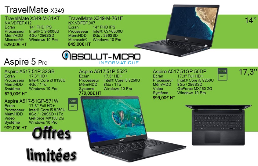 absolut-micro informatique angers acer professionnels